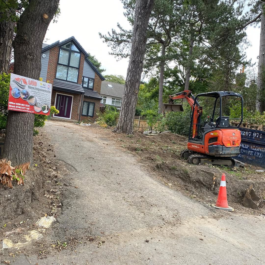 Before landscaping