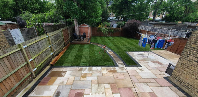 After landscaping