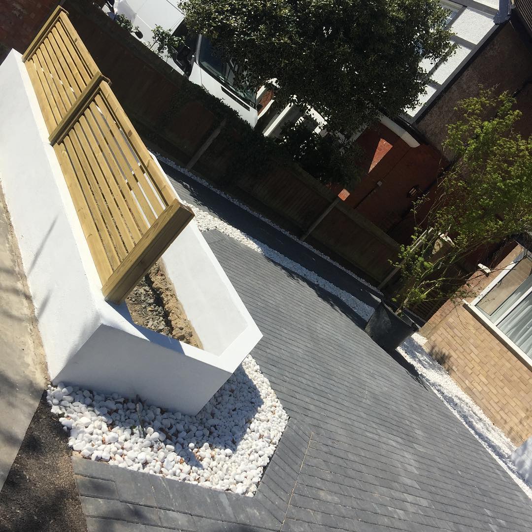 Charcoal Block Paving Driveway, Dartford